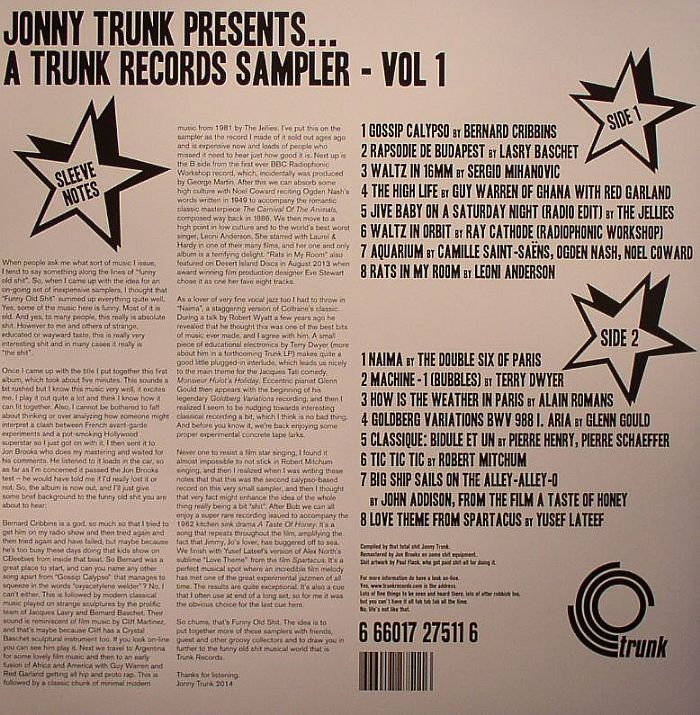 Funny Old Shit - A Trunk Records Sampler Volume 1 - CD - Image 2