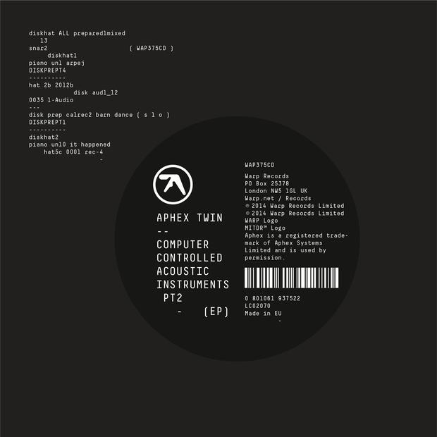 Aphex Twin - Computer Controlled Acoustic Instruments - PT.2 - CD