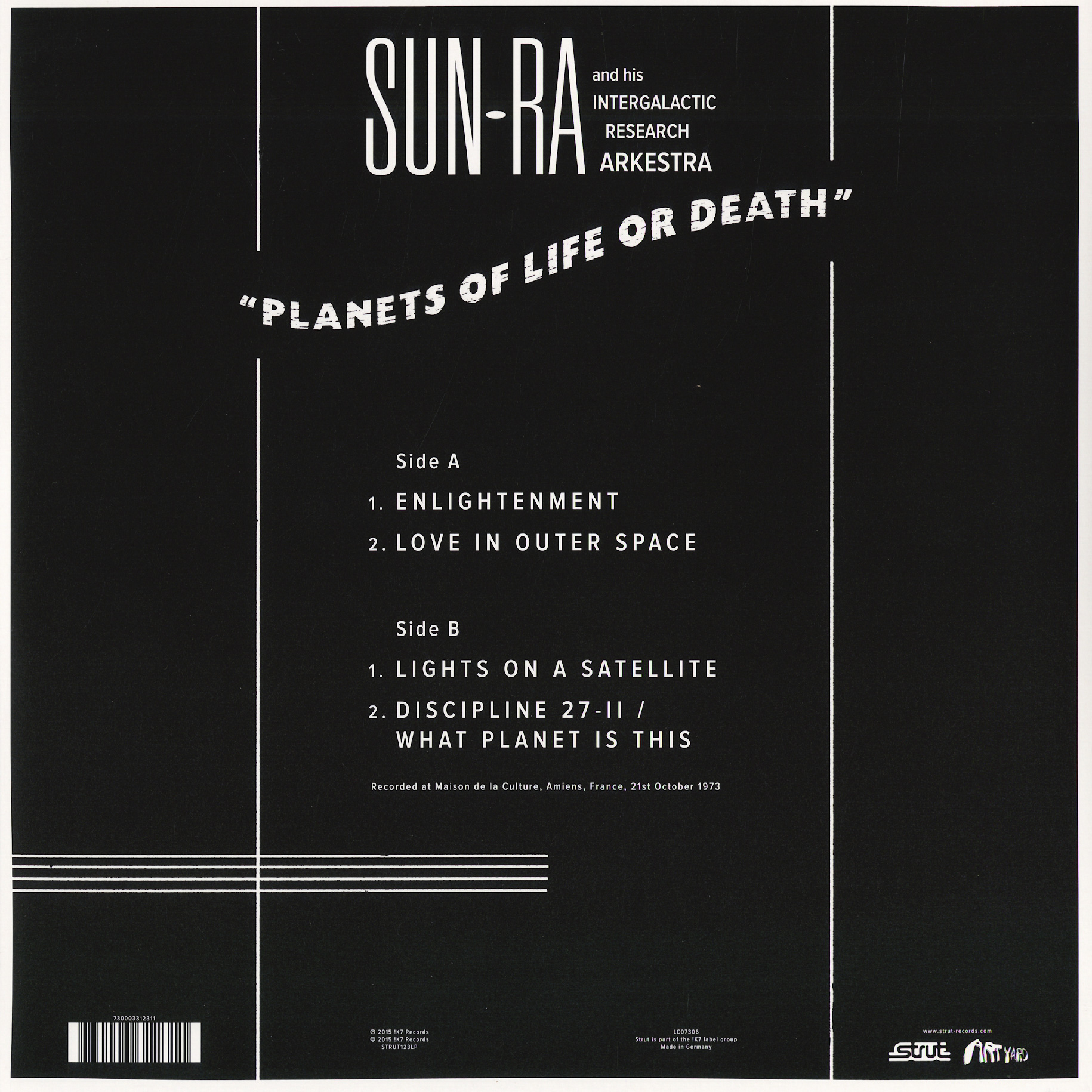 Sun Ra And His Intergalactic Research Arkestra - Planets of Life or Death: Amiens '73 - LP - Image 2