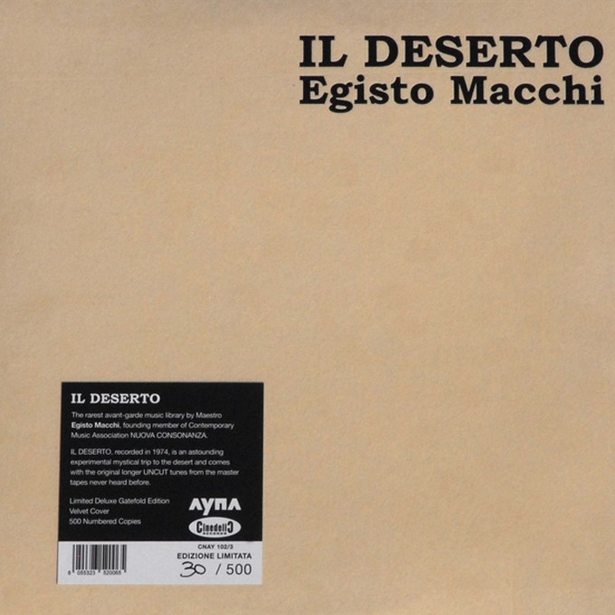 Egisto Macchi - IL Deserto - 2LP (Coloured - LTD)