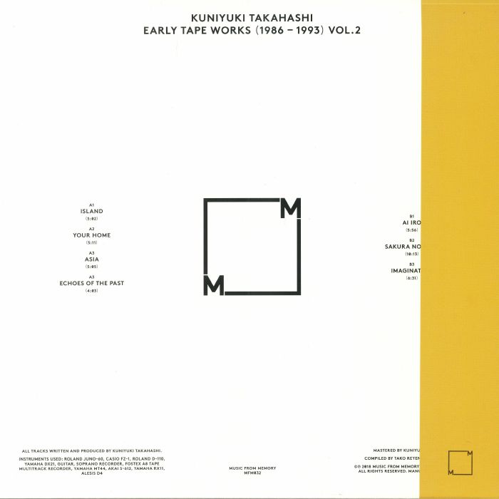 Kuniyuki Takahashi - Early Tape Works - (1986-1993) - Vol.2 - LP - Image 2