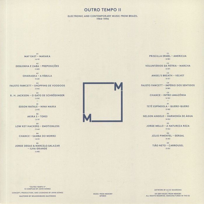 V/A - Outro Tempo II: Electronic and Contemporary Music From Brazil 1984-1996 - 2LP - Image 2