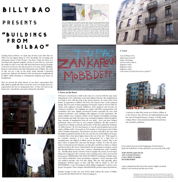 Billy Bao - Buildings From Bilbao - LP