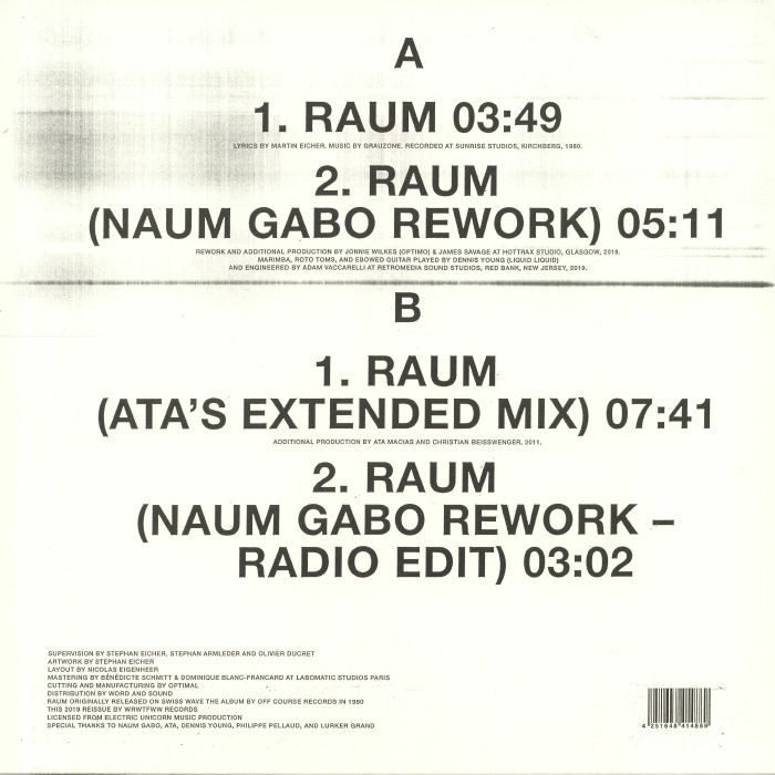 Grauzone - Raum - EP - Image 2