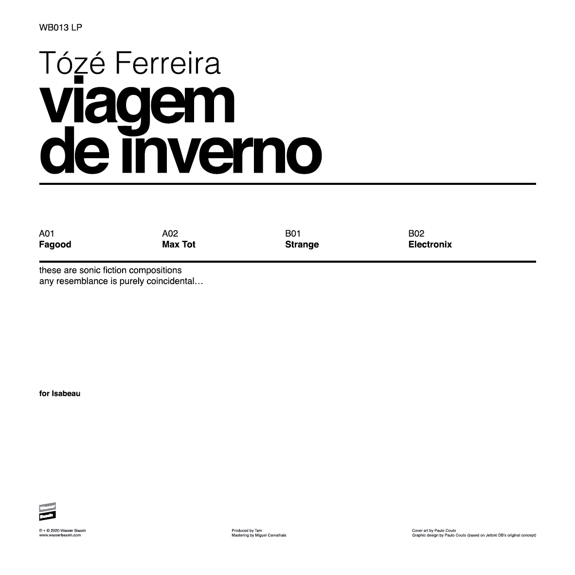 Tózé Ferreira - viagem de inverno - LP - Image 2