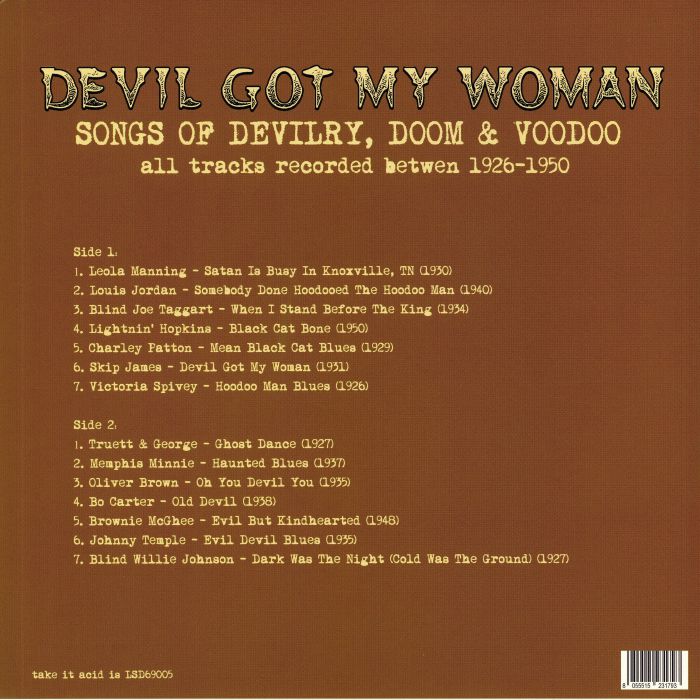 V/A - Devil Got My Woman: Songs of Devilry, Doom & Voodoo - LP - Image 2