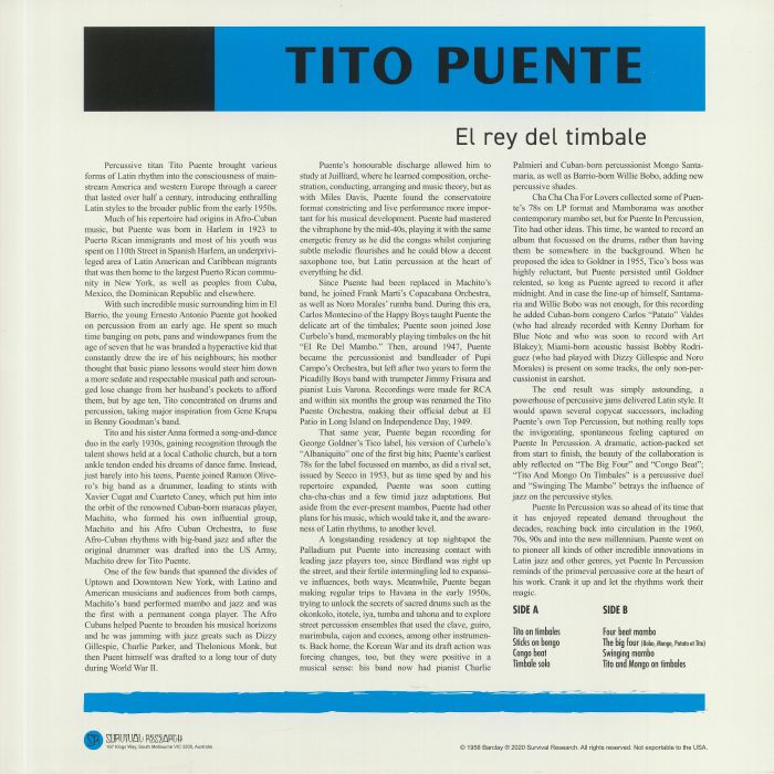 Tito Puente - El Rey Del Timbale - LP - Image 2