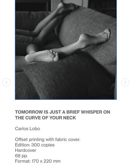 Carlos Lobo - Tomorrow Is Just A Brief Whisper On The Curve Of Your Neck - Livro (Book) - Image 2