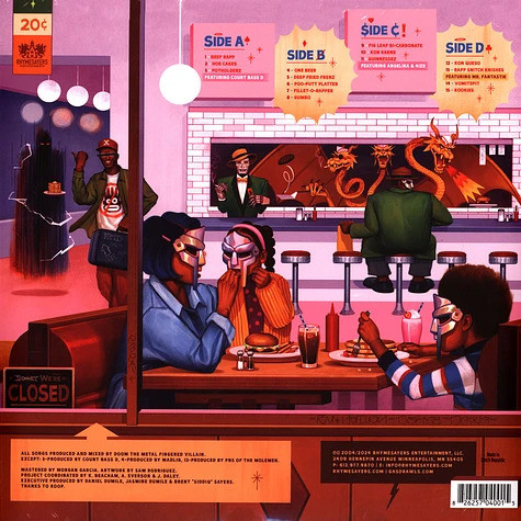 MF Doom - MM.. Food - 2LP (20th Anniversary Sweetart Marble) - Image 2